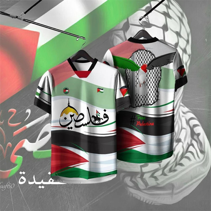 Palestine Free 3D T-Shirt – Men's & Kids' Streetwear, Harajuku Summer Tee
