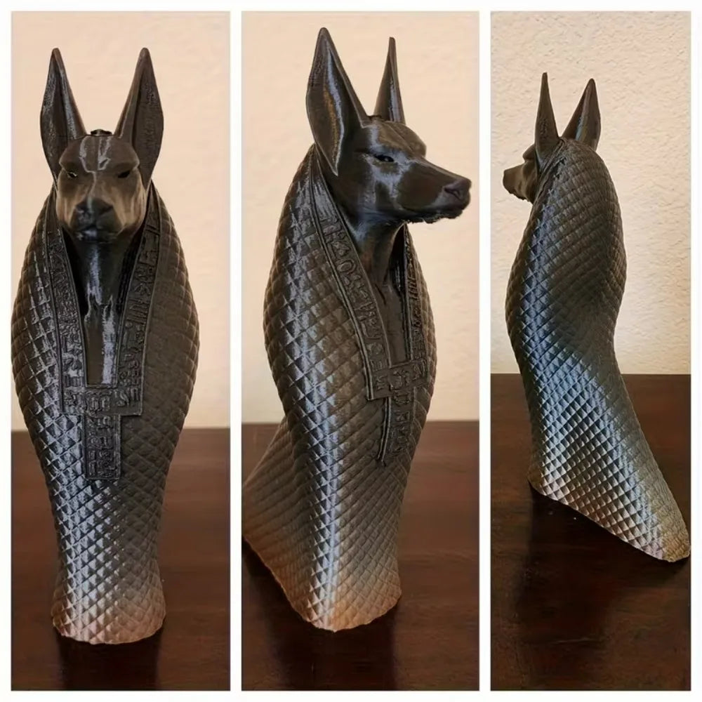 Anubis 3D Printed Statue – Egyptian Guardian God Sculpture for Dog Lovers & Collectors