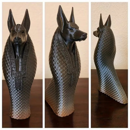 Anubis 3D Printed Statue – Egyptian Guardian God Sculpture for Dog Lovers & Collectors