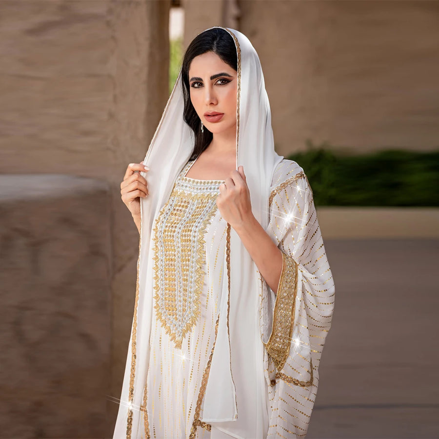 Desert Breeze – The Hot Drill Batwing Kaftan for the Muslim Woman in America