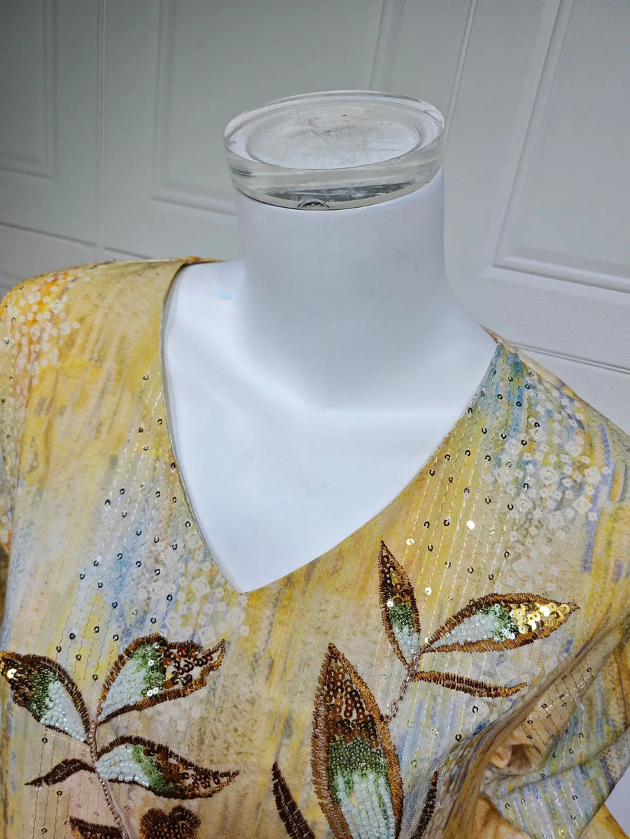 Flowers of Light – The Sequined Eid Djellaba for the Muslim Woman in America
