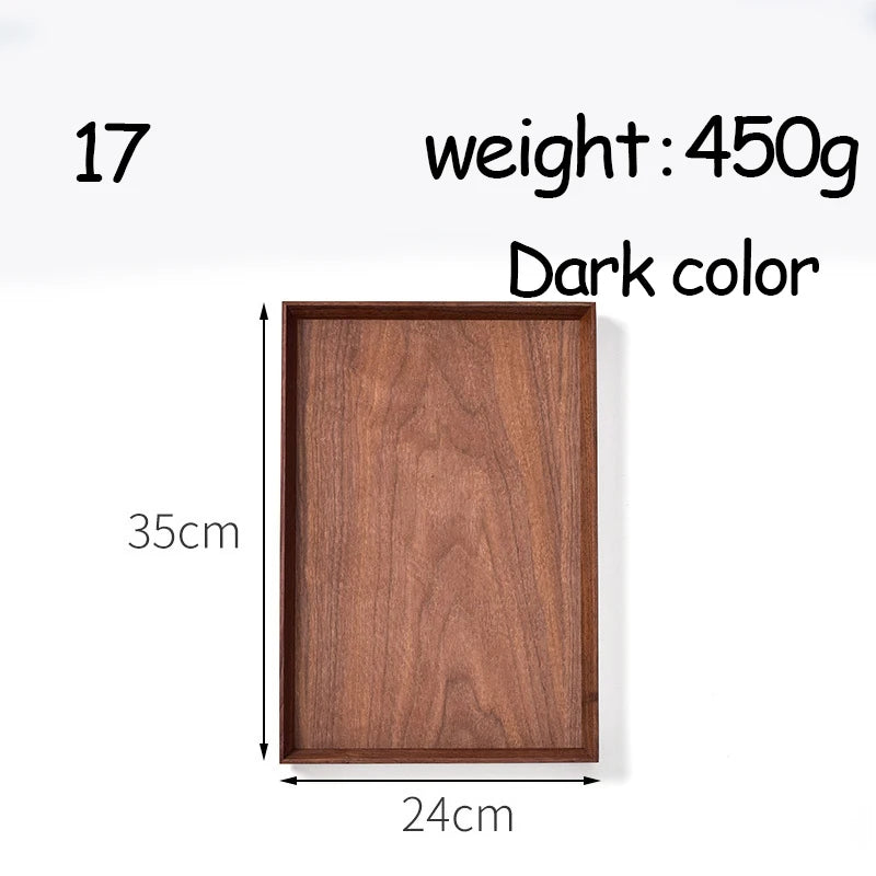 Oval Serving Trays Tableware Dessert Tea Saucer Coasters Coffee Coasters Wooden Plate Storage Food Display Home Hotel Decor