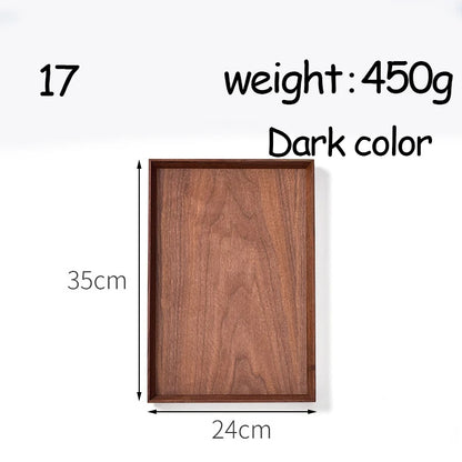 Oval Serving Trays Tableware Dessert Tea Saucer Coasters Coffee Coasters Wooden Plate Storage Food Display Home Hotel Decor