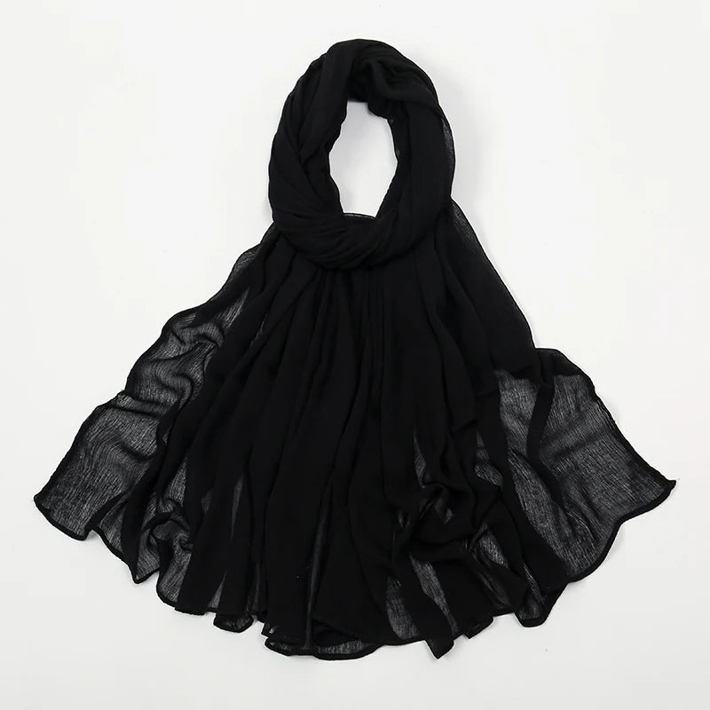 The Crinkle Rayon Hijab – Effortless Elegance, All-Day Comfort