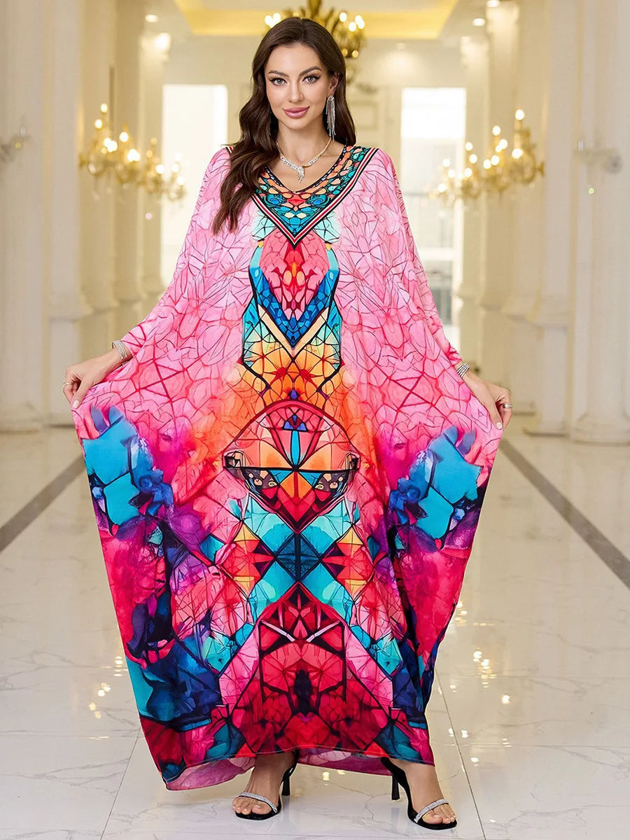 The Plus Size Moroccan Cover-Up – Embroidered Kaftan for the Arab Woman in America