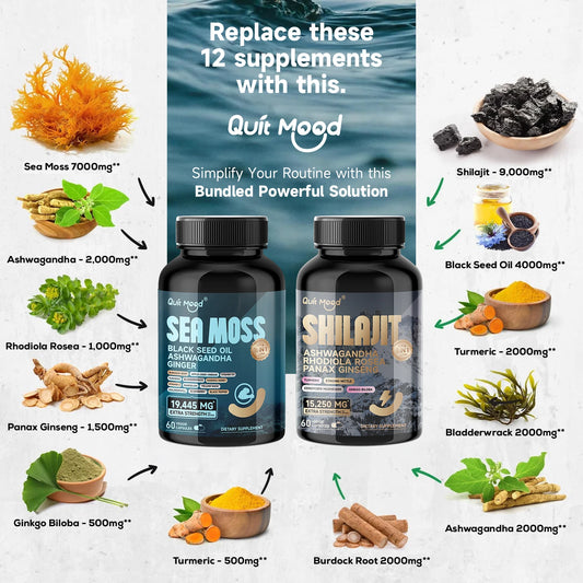 The Shilajit 7-Herb Complex – High-Potency Energy & Strength Formula for Men & Women