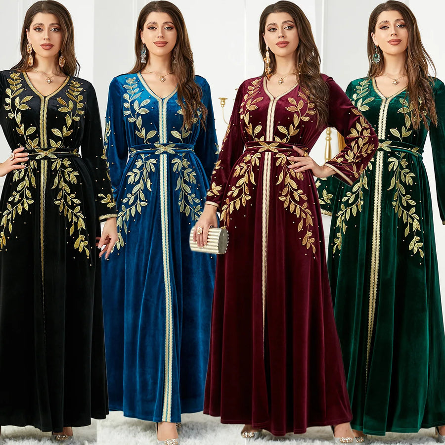 Lace & Legacy – Embroidered Party Abaya for the Arab Woman in America