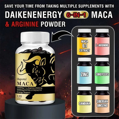 Maca Root Supplement - support Endurance, Relieve Fatigue and Promote Muscle Growth