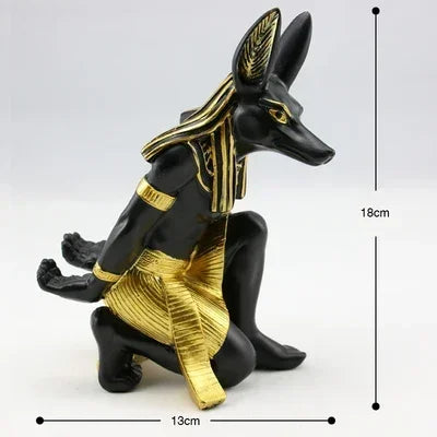 Egyptian Sphinx & Anubis Candleholder – Resin Candlestick, Retro Home Decor