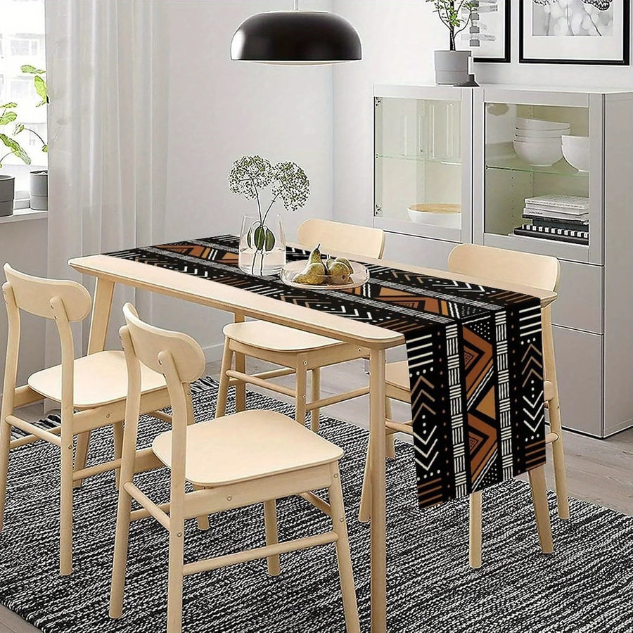 The Savannah Pattern – African Geometric Tribal Table Runner