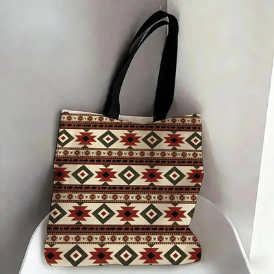 The Arabian Vintage – Double-Sided Canvas Shoulder Tote