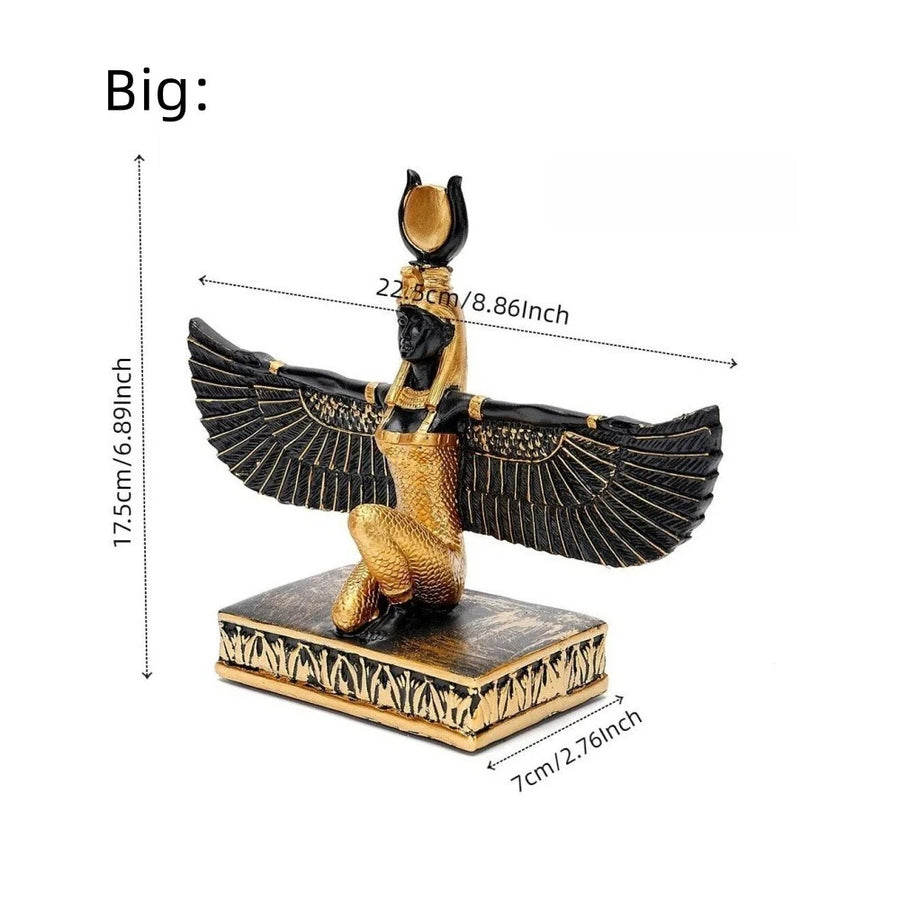 Isis Goddess Resin Statue – Light Luxury Egyptian Decor for Entryway & TV Cabinet