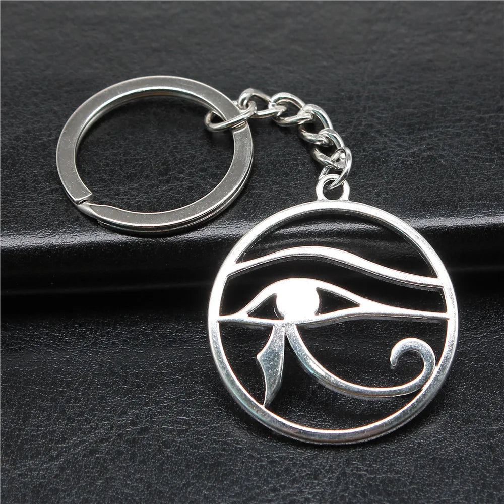 Eye of Horus & Pharaoh Keyring – Egyptian Charm, Creative Gift Accessory