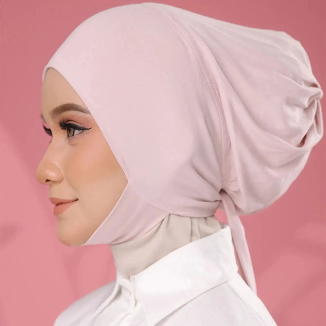 Inner Cap Hijab For Women Solid Underscarf Hijab Undercap Scarf Turban Hat Islamic Muslim Hijabs Ready To Wear Headcover