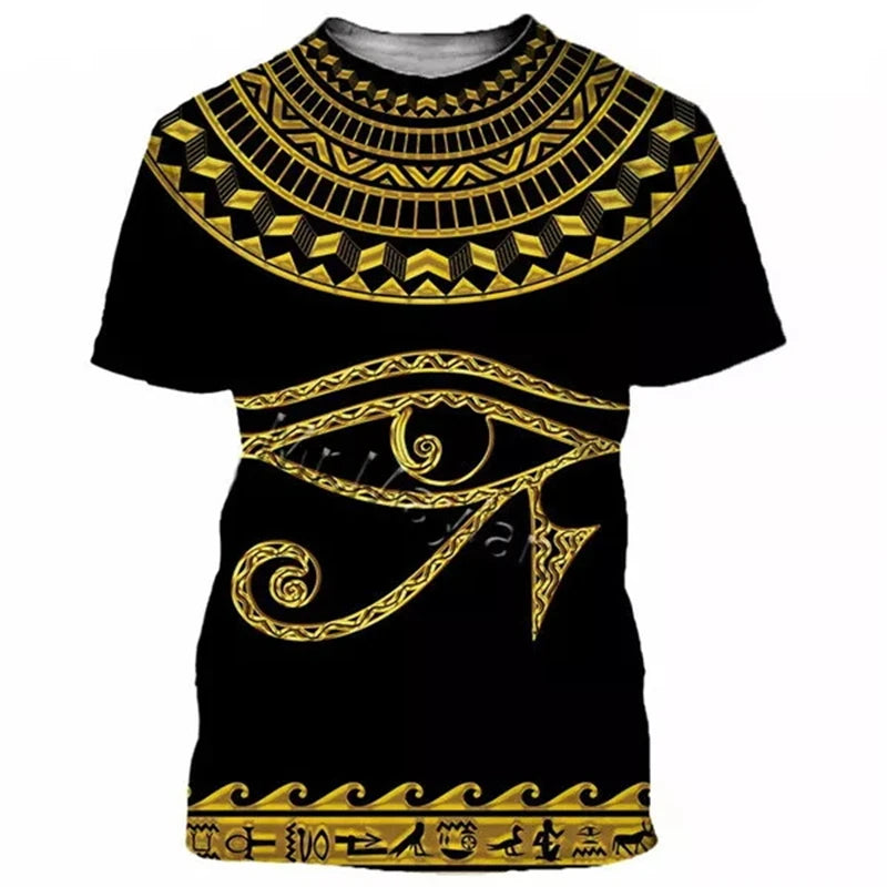Eye of Horus 3D T-Shirt – Unisex Egyptian Pharaoh Print for Men, Women & Kids