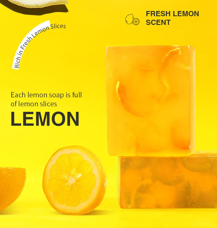 The Lemon Light – Dark Spot & Acne Remover Soap with Olive Oil (200g)