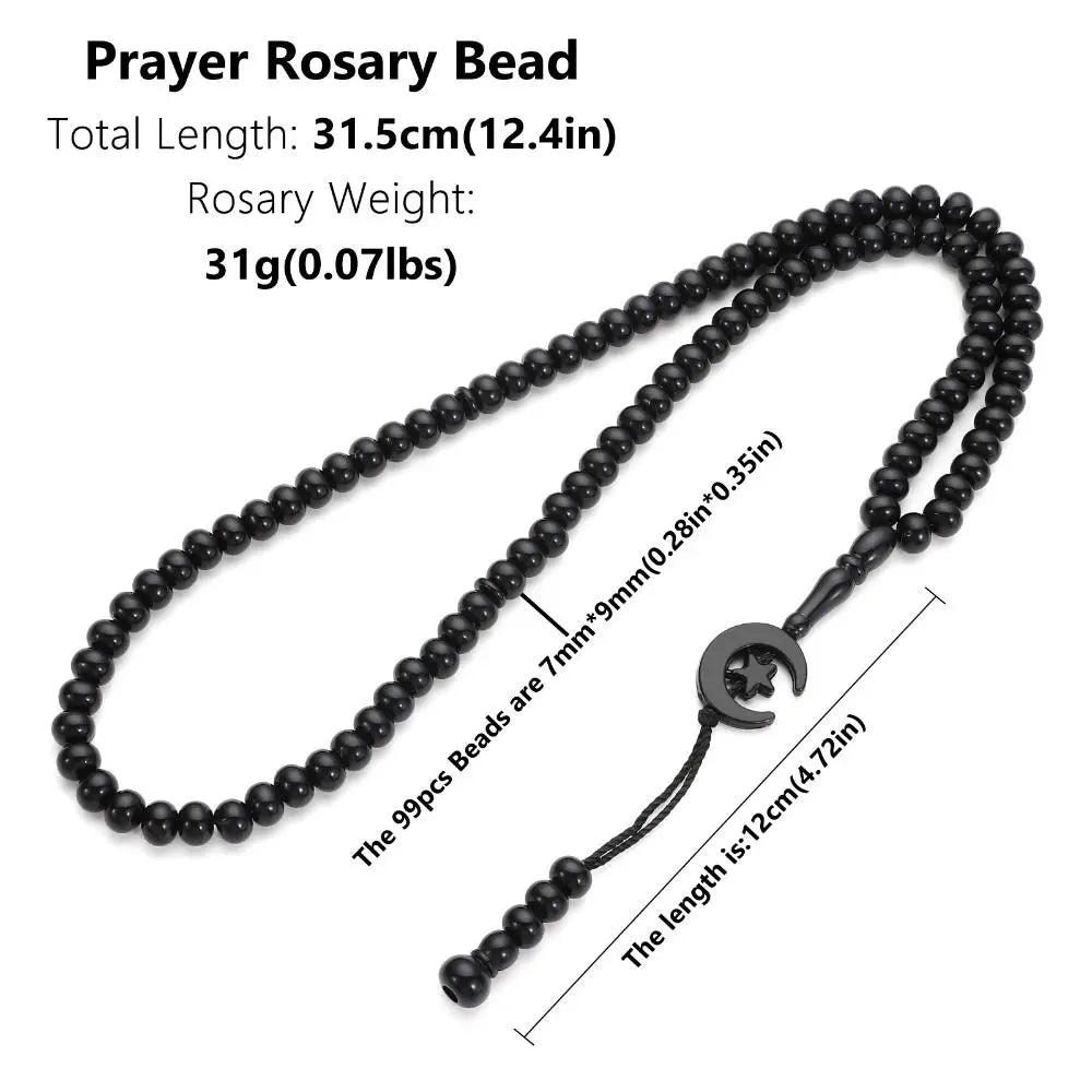 2pcs New Allah Muhammad Prayer Beads Engraved Misbaha Tasbeeh Muslim Tasbih 99 Beads Muslim Islam