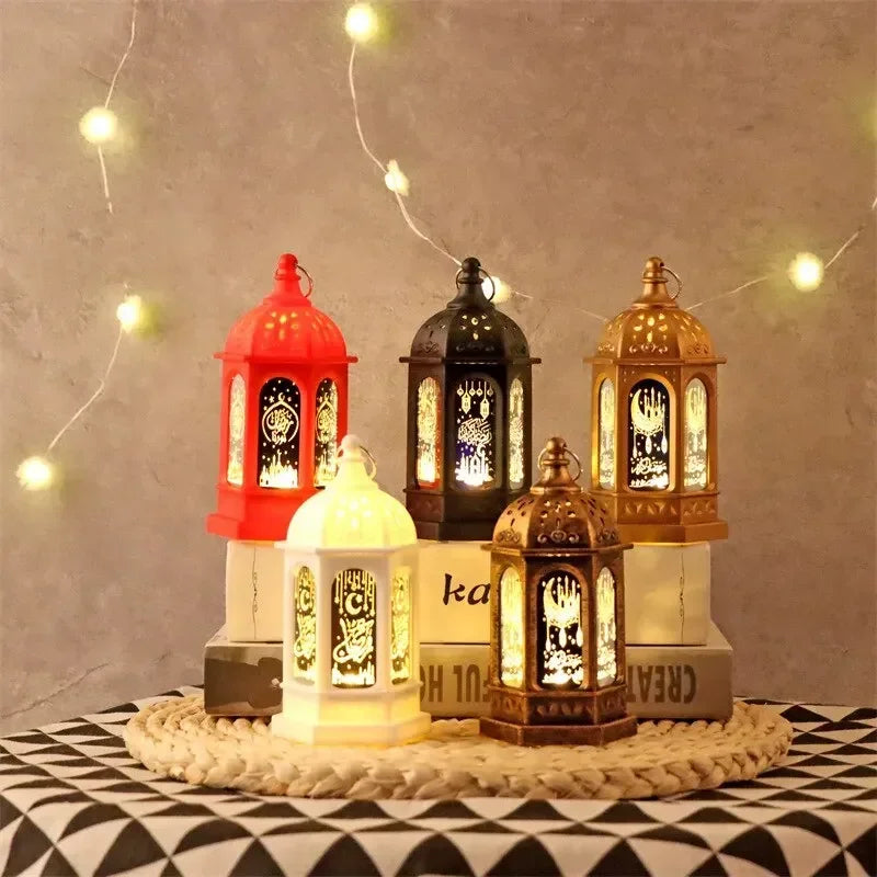 LED Ramadan Lantern Decorations Islamic Muslim Party Decorations Ramadan Wind Lanterns Holiday Decorations Party Gifts