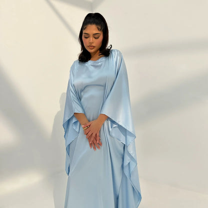 Closed Batwing Abaya Women Muslim Dress Turkish Islamic Dress Women 2024 For Party Kebaya Kaftan Turkey Caftan Marocain Femme
