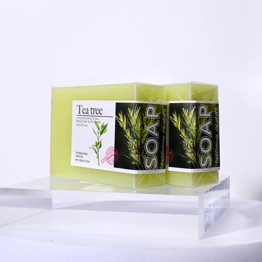 The Tea Tree Bar – Handmade Olive Oil & Essential Oil Soap (100g)