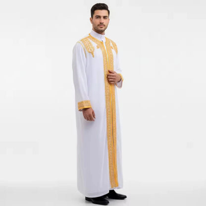 Men's Muslim Clothing Modest Fashion Abaya Thobes  for Muslim Men Modesty Dress Code Islamic Wear for Men