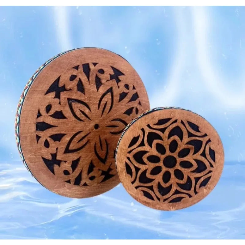 8-inch/12-inch Ocean Drum Portable Hand Drum Instrument Ethnic Percussion Instrument Onomatopoeic Music Sound Therapy Relaxing