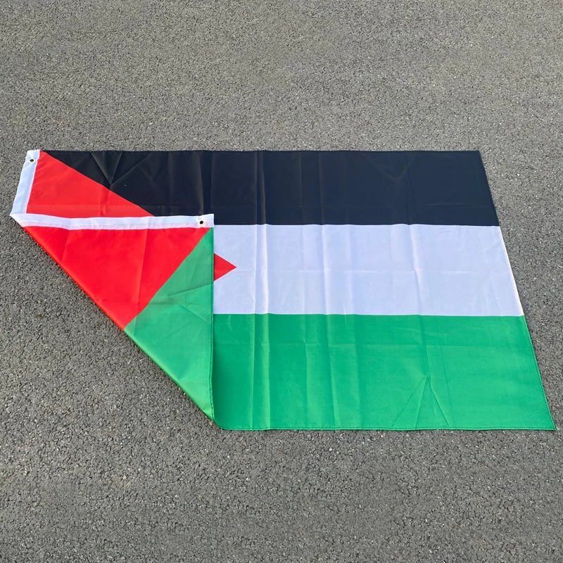 aerlxemrbrae Large Palestine Flag 60*90cm   /150 x 90cm hanging High Quality Polyester Gaza Palestinian banner