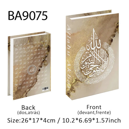 Kaaba Mosque Arch Moroccan Islamic Decorative Books Storage Box Fake Book Coffee Table Living Room Interior Home Decor Quran