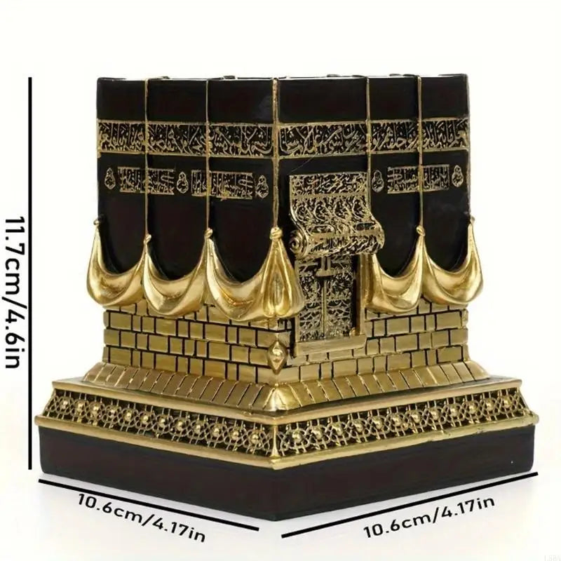 Resin Kaba Decors Islamic Prayer House Model Eid Ramadan Gift Muslim Home Office Desk Decorations