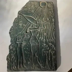 Ancient Egyptian Replica Collection – Statue, Relief Art & Jewelry Decor Set