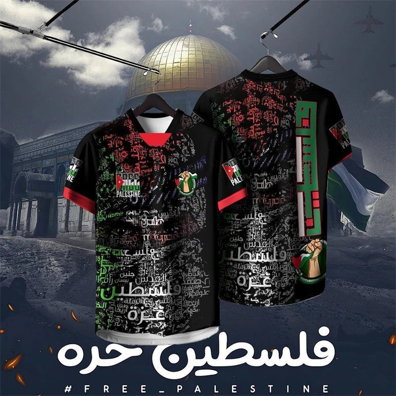 Palestine Free 3D T-Shirt – Men's & Kids' Streetwear, Harajuku Summer Tee
