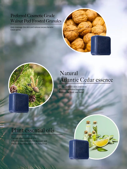 The Atlas Cedar – Anti-Acne Herbal Scrub Soap for Men