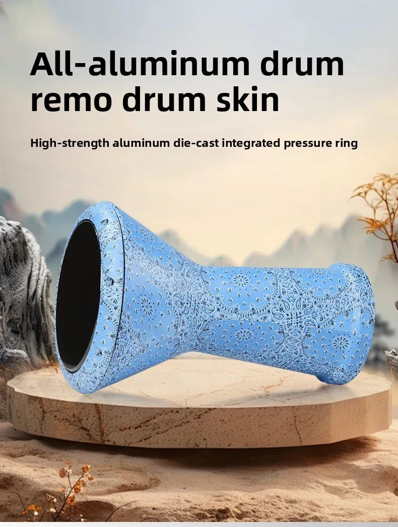 8.5 Inch Middle Eastern Drum Aluminium Arabic Hand Drumming Sound Healing Hand Drums Professional Percussion Musical Instruments