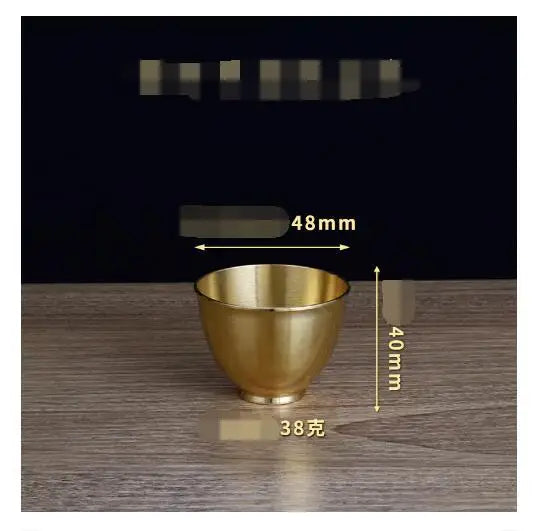 The Brass Vessel – Handcrafted Golden Offering Bowl