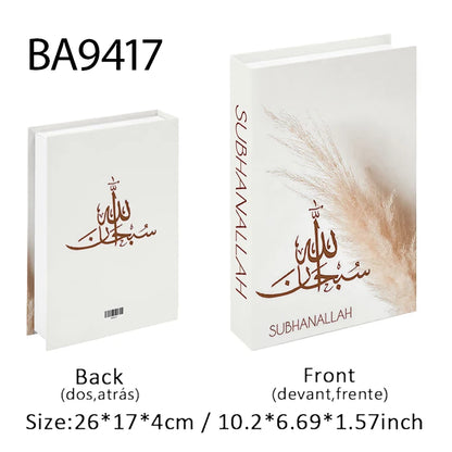 Kaaba Mosque Arch Moroccan Islamic Decorative Books Storage Box Fake Book Coffee Table Living Room Interior Home Decor Quran
