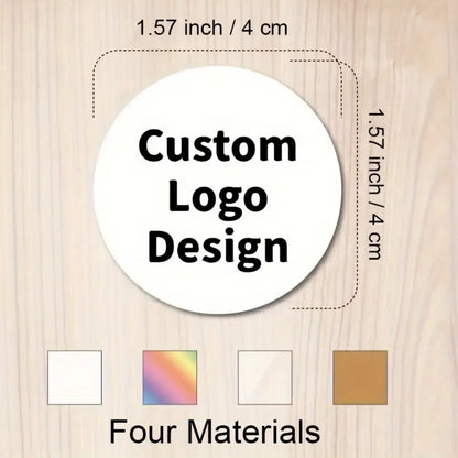 45-50pcs Custom Personalized Stickers - 4 Unique Materials (White PVC, Clear, Holographic, Kraft) - Design Your Own!