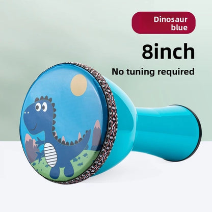 8 inch African  Large 8 Hand Drum PVC Drum Body Lightweight Hand Drum Percussion Bongo suitable for Adult Beginners