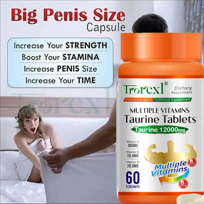 Multiple Vitamins Taurine Tablets for Energy boost, fatigue relief, and enhance physical strength