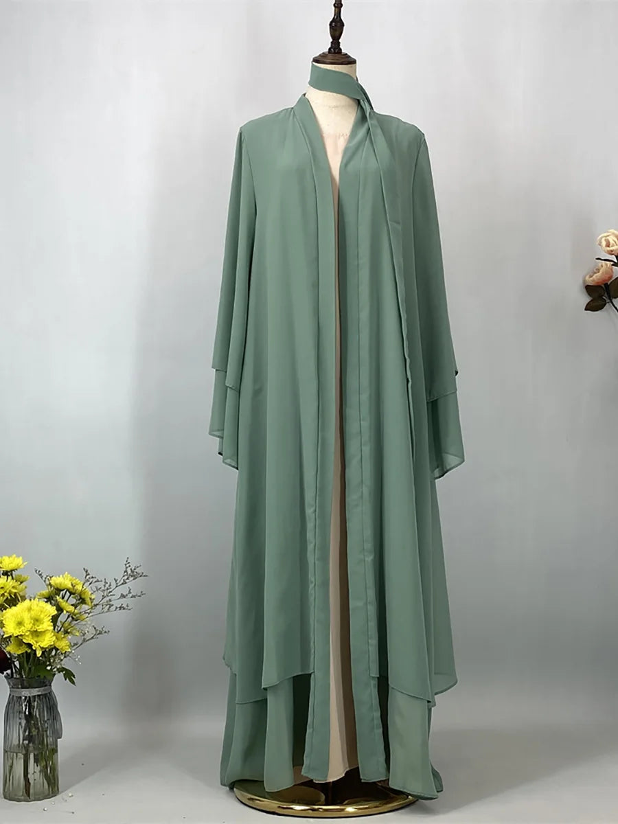 Ramadan Chiffon – The Open Abaya for the Muslim Woman in America