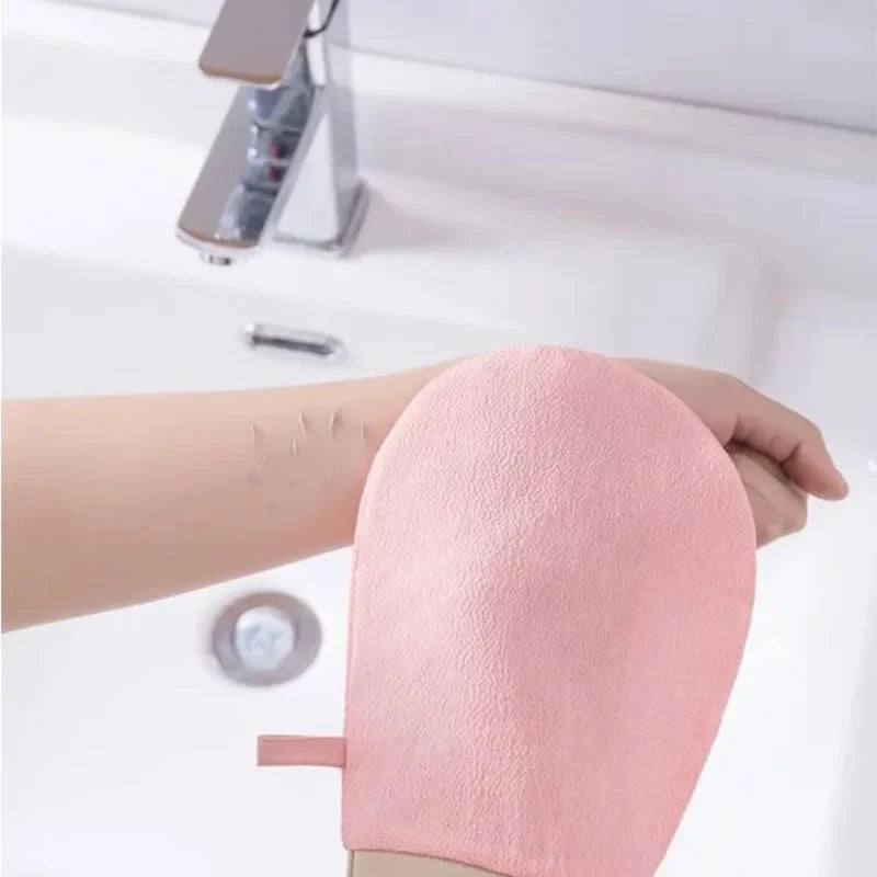 Hot sale Silicone Body Scrubber Bath Brush 1Piece Double Sided Hammam Scrub Mitt Magic Peeling Glove Exfoliating Tan Removal