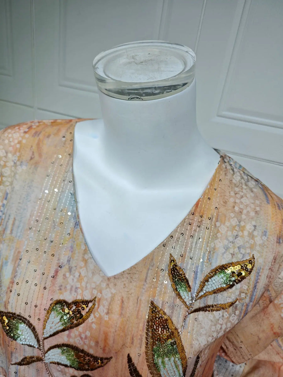 Flowers of Light – The Sequined Eid Djellaba for the Muslim Woman in America