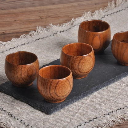 Handmade Spruce Wood Cups – Natural Big Belly Mug for Tea, Coffee & Milk