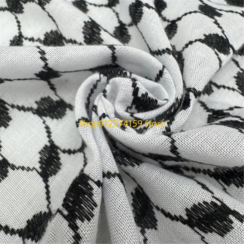 G5AE Comfortable Arafat Headscarf Keffiyeh Scarf for Men Everyday Use Cultural Event