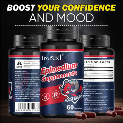 Men Sports Nutrition Epimedium Supplement for Enhance Endurance, Enlargement , Fatigue Resistance