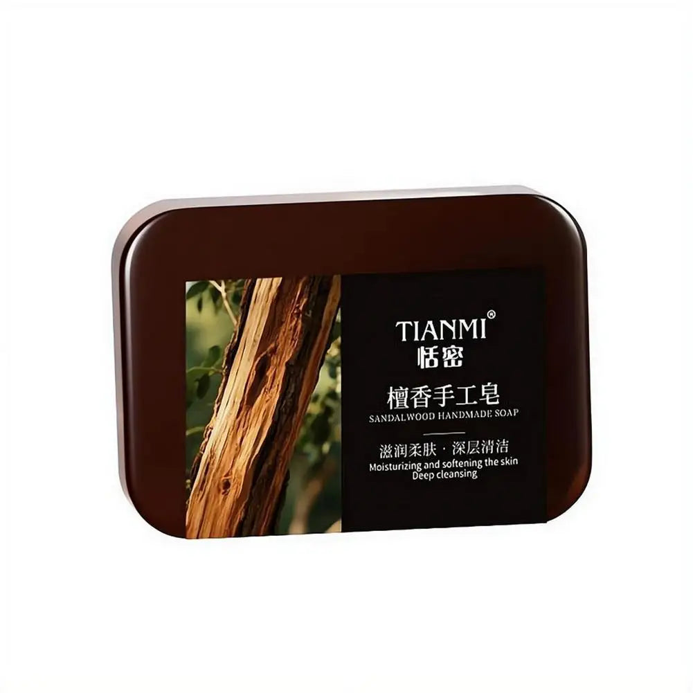 Men's Sandalwood Handmade Soap, three-in-one, Cleansing Soap cleanses face, hair, bathes the whole body, moisturizes1/3/6PCS