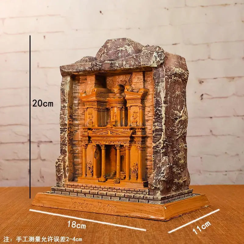 Petra Ancient City Resin Ornament – Creative Jordanian Heritage Decor