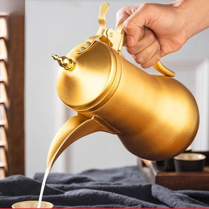 Aluminum Teapot Retro Style Ghee Pot Kettle For Picnic BBQ Camping Home Use Outdoor Stove & Accessories
