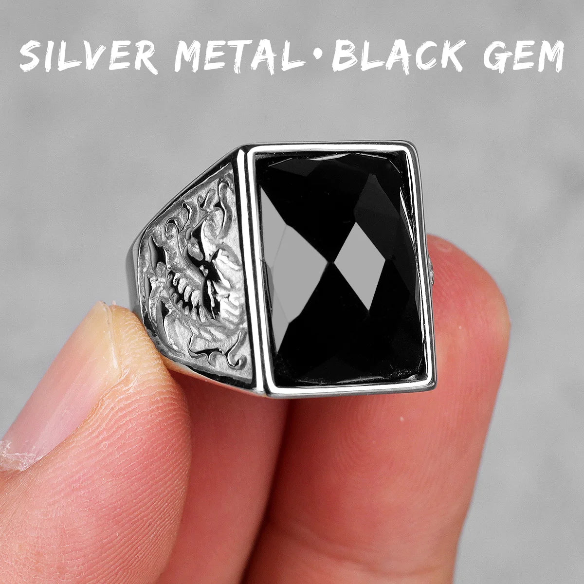 Stainless Steel Mens Rings Gold Silver Color Red Blue Rhinestone Simple Luxury for Male Boy Jewelry Creativity Gift Wholesale