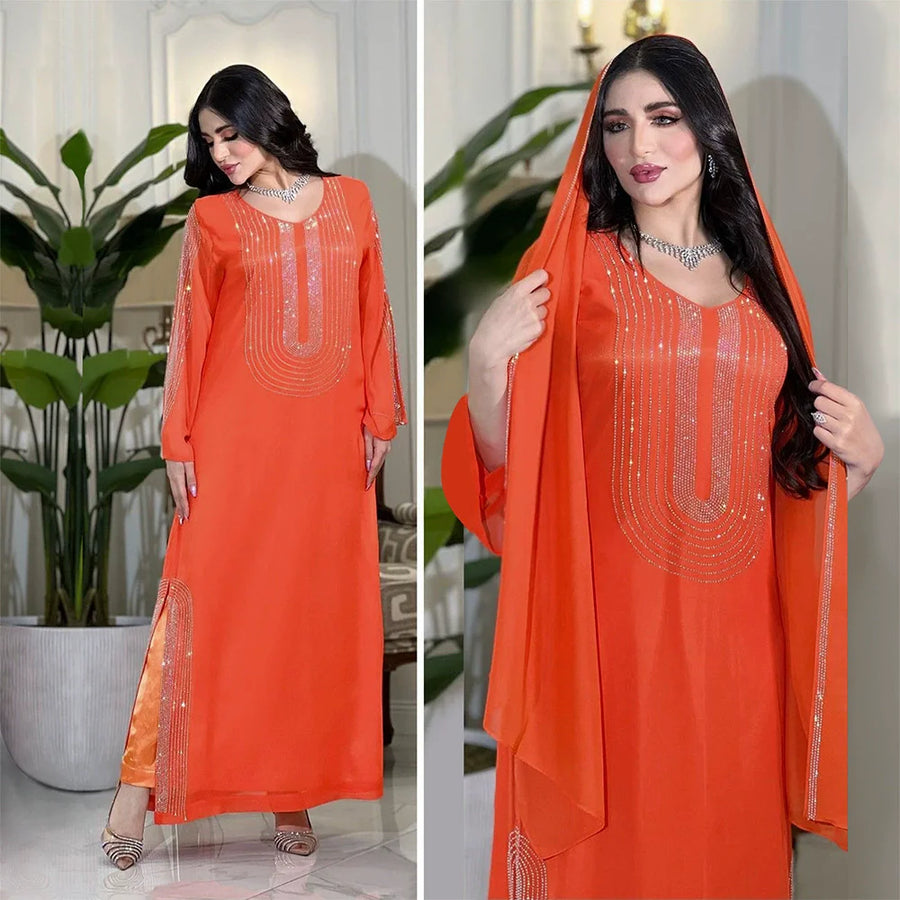 The Diamond – Off-Shoulder Kaftan for the Muslim Woman in America