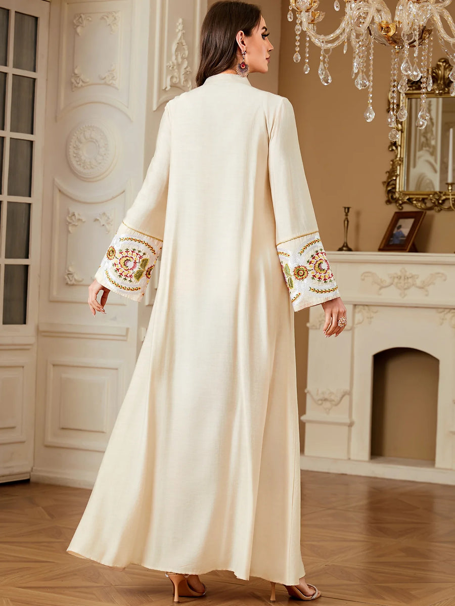 Zahraa IV – The Embroidered Maxi Kaftan for the Arab Woman in America